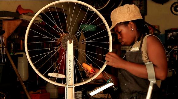 African Village Bicycle Mechanic